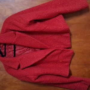 BTFBM Women's Red Teddy Jacket Ptp 21